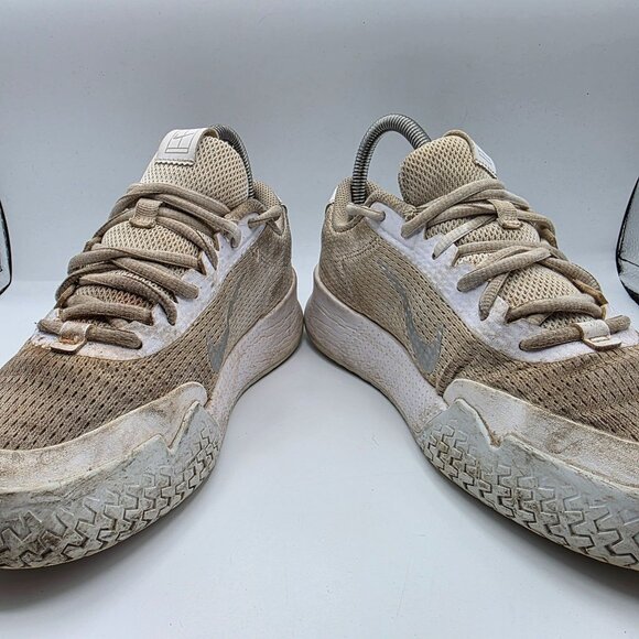 NikeCourt Vapor Lite 2 HC Womens Size 7.5 White Metallic Silver Shoes Athletic main image 10